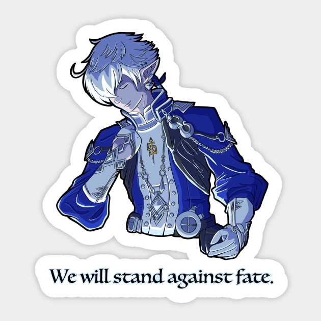 Against Fate Sticker by Adastumae